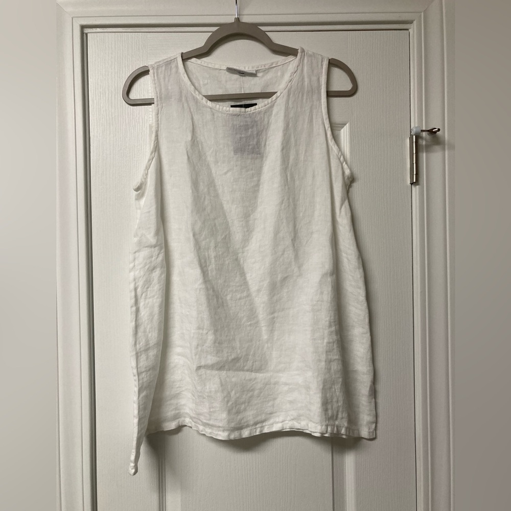 Bryn Walker White Linen Pira Tank Top NWT